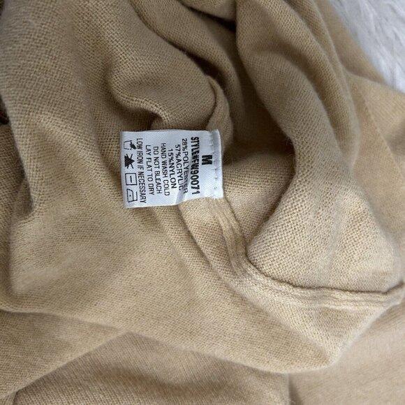 CALISTA Women's Long Knit Sweater Dress Light Brown Casual Midi Size M - Picture 10 of 12